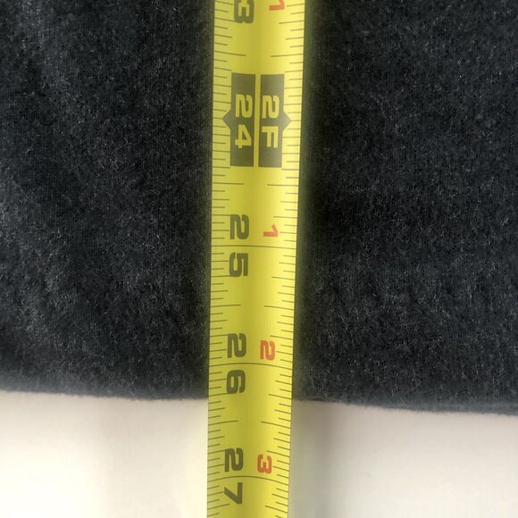 Charcoal Black Turtle Neck Sweater 3/4 Sleeve Size 38 - Picture 10 of 11